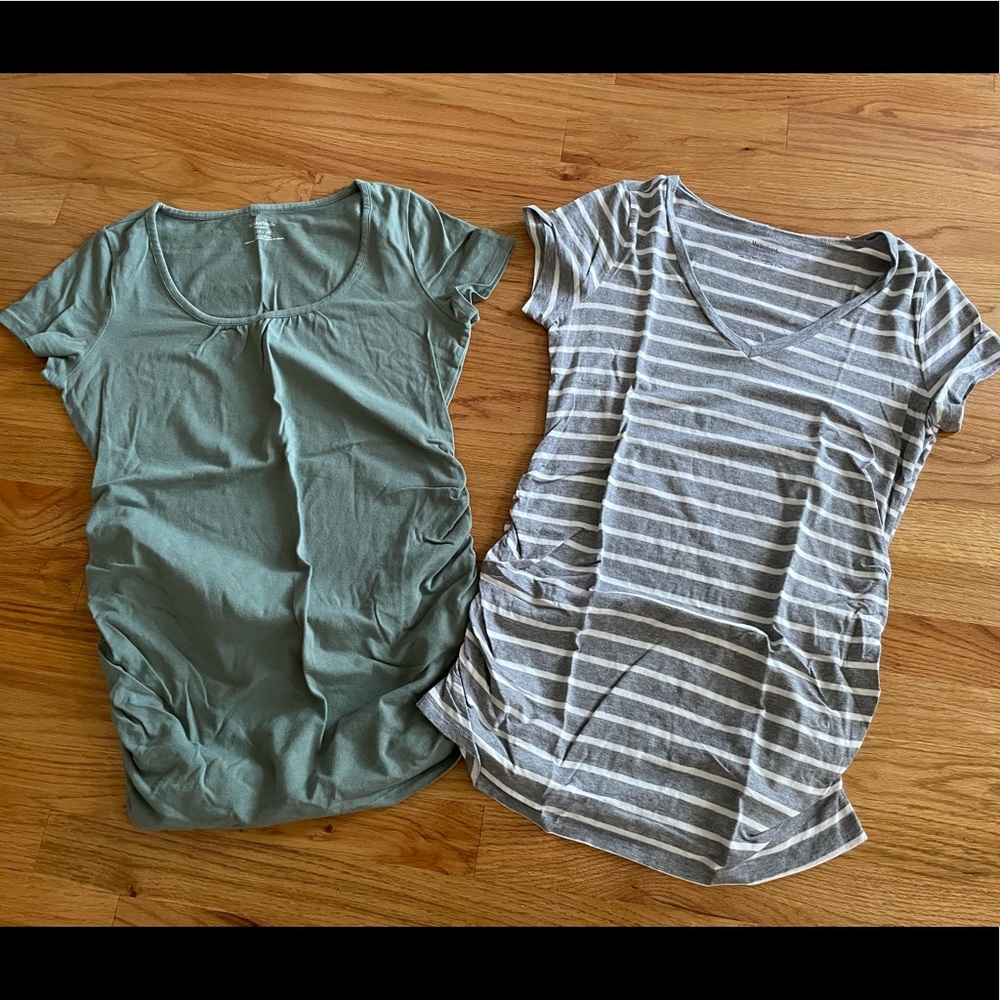 Motherhood Maternity Side Ruched Tops in Small